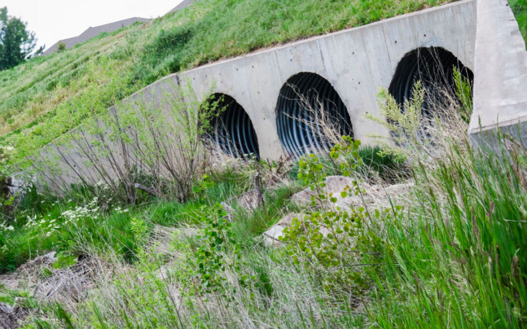 Culvert drainage system.